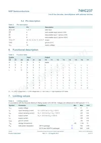 74HC237N Datasheet Page 4