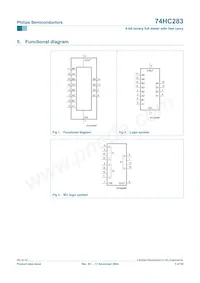 74HC283D/AUJ Datasheet Page 3