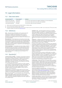 74HC4049N Datasheet Page 13