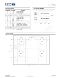 74HC594S16-13 Datasheet Page 2