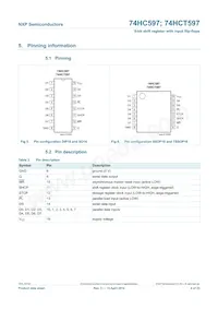 74HC597N Datasheet Page 4