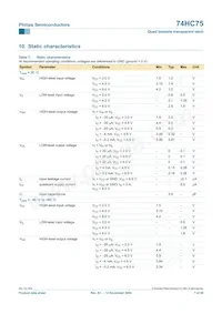 74HC75N Datasheet Page 7