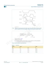 74HC75N Datasheet Page 13