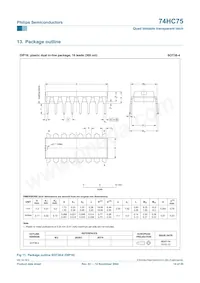 74HC75N Datasheet Page 14