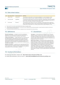 74HC75N Datasheet Page 19