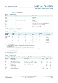 74HCT164N Datasheet Page 4