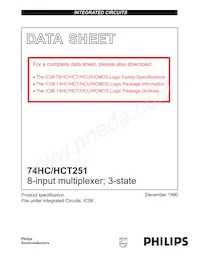 74HCT251N Datasheet Cover