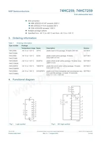 74HCT259N Datasheet Page 2