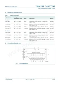 74HCT299PW Datasheet Page 2
