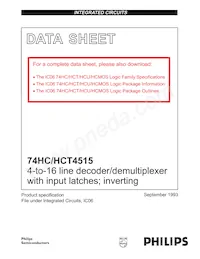 74HCT4515N Datasheet Page 2