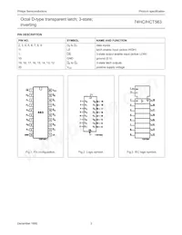 74HCT563D Datasheet Page 3
