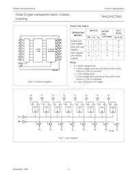 74HCT563D Datasheet Page 4