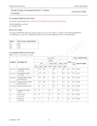 74HCT563D Datasheet Page 6