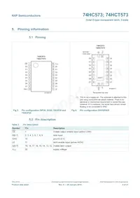 74HCT573N Datasheet Page 4