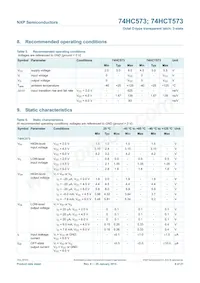 74HCT573N Datasheet Page 6