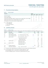 74HCT594N Datasheet Page 6