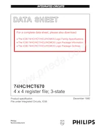 74HCT670N Datasheet Cover