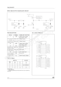 74LCX16373TTR Datasheet Page 2