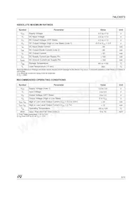 74LCX373TTR Datasheet Page 3