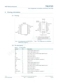 74LV123N Datasheet Page 5