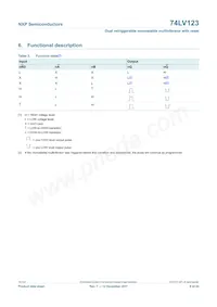 74LV123N Datasheet Page 6