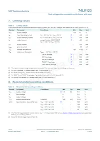 74LV123N Datasheet Page 7