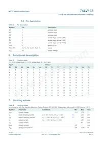 74LV138N Datasheet Page 4