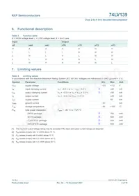 74LV139PW Datasheet Page 4