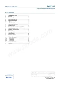 74LV139PW Datasheet Pagina 16