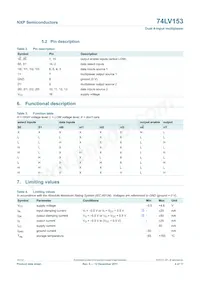 74LV153N Datasheet Page 4