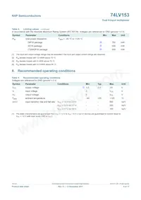 74LV153N Datasheet Page 5