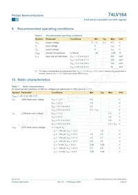 74LV164N Datasheet Page 6
