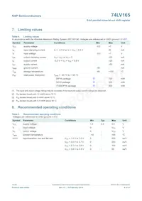 74LV165N Datasheet Page 6