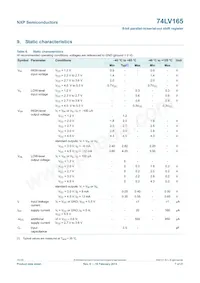 74LV165N Datasheet Page 7