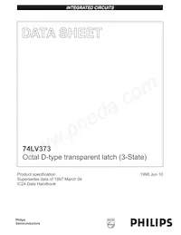 74LV373N Datasheet Cover