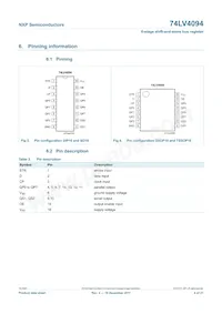 74LV4094N Datasheet Page 4