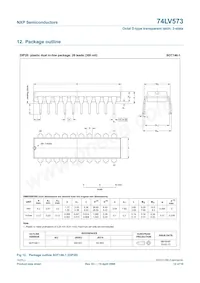 74LV573D Datasheet Page 12
