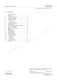 74LV573D Datasheet Page 18