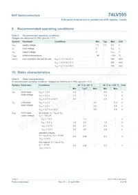 74LV595N Datasheet Page 6