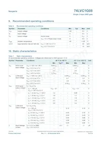 74LVC1G08GW Datasheet Page 5