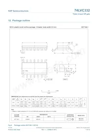 74LVC332BQX Datasheet Page 7