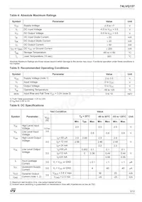 74LVQ157TTR Datasheet Page 3
