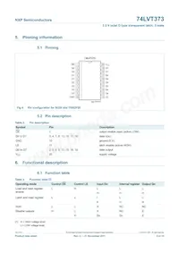 74LVT373PW Datasheet Page 3