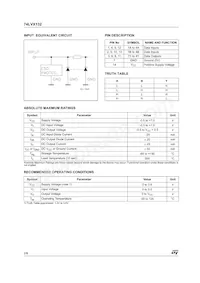 74LVX132TTR Datasheet Page 2