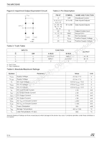 74LVXC3245TTR Datasheet Page 2
