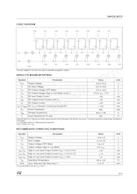 74VCX16373TTR Datasheet Page 3