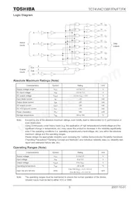 74VHC138FT Datasheet Page 3