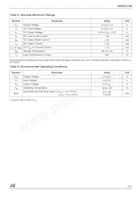 74VHC138TTR Datasheet Page 3