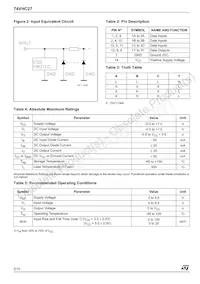 74VHC27TTR Datasheet Page 2