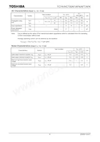 74VHCT00AFT Datasheet Page 4
